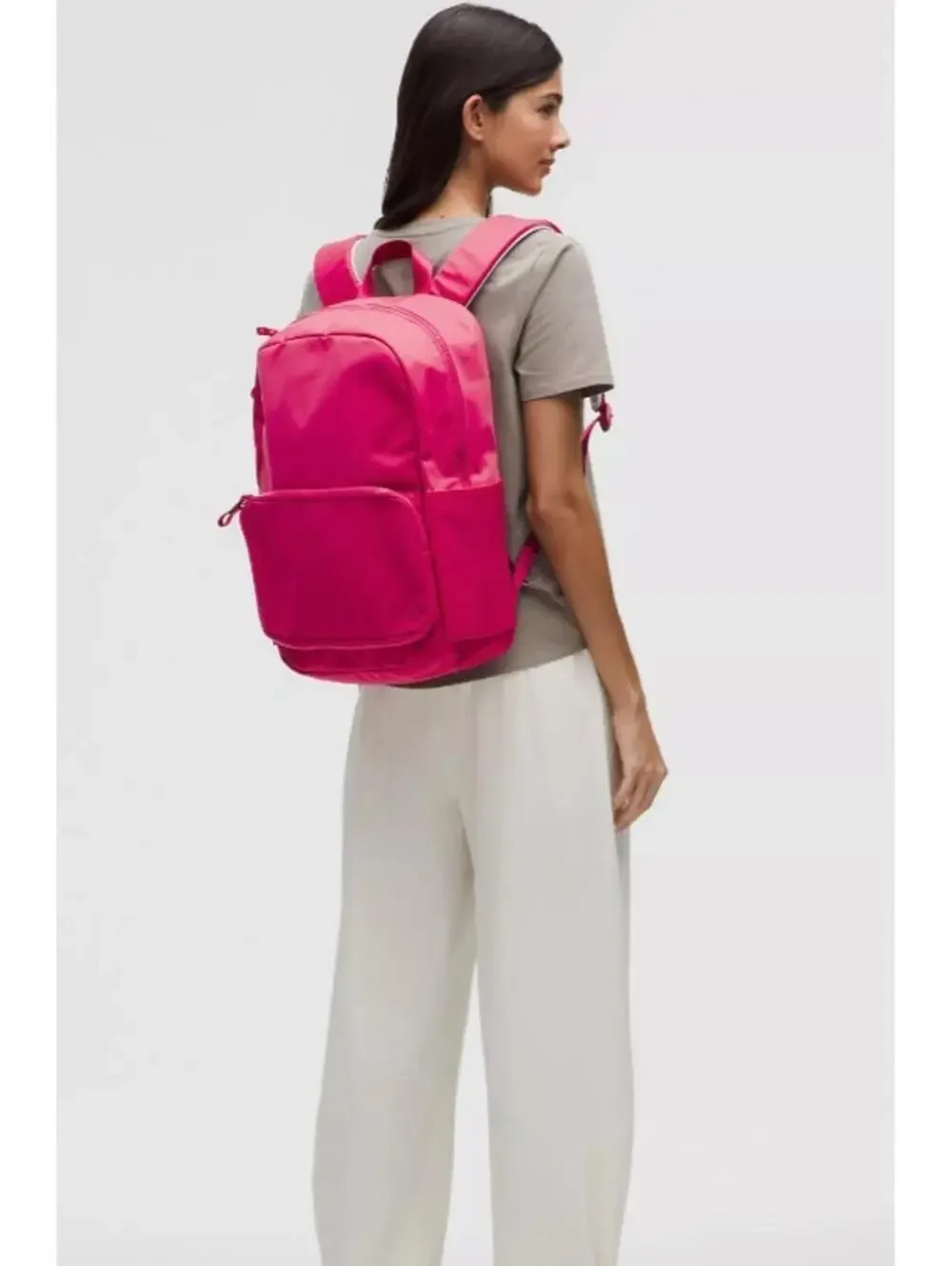 Lululemon Everywhere Backpack 22L Raspberry Coulis Sheer Oak Travel Laptop Bag